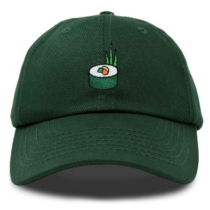 Dalix Sushi Roll Embroidered Maki Cotton Dad Hat Baseball Cap Adjustable Womens - 1 of 4