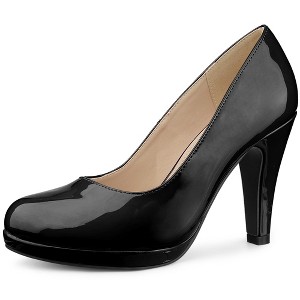 Perphy Women's Round Toe Platform Stiletto High Heel Mary Jane Pumps - 1 of 4