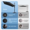Crestlive Products 10.5FT Square Cantilever Umbrella Outdoor 360 Degree Rotation Offset Umbrella 6 Heights Adjustable with Base - 2 of 4