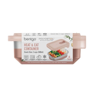 Rose Stainless Steel Snack Container with Airtight Lid