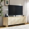 Modway Overture 63 Inch Oval TV Stand w/Storage in Travertine - Media Console w/ 3 Doors for TVs up to 70 in. LargeMid Century Modern Under TV Table - 4 of 4