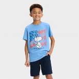 Boys' Peanuts Snoopy Americana Graphic T-Shirt - Blue