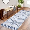 Area Rug Machine Washable Rug Non Slip Non Shedding Indoor Carpet Modern Geometric Low Pile Foldable Stain Resistant Rug for Bedroom Living Room - 2 of 4