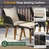 KTMBDW 5 Piece Outdoor Patio Bistro Set with Ottoman, Patio Conversation Sets with PP Rope Top Side Table for Patio Garden Balcony - 4 of 4