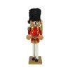 Northlight Soldier Bear Nutcracker Christmas Decoration - 14" - Red and Gold - 2 of 2