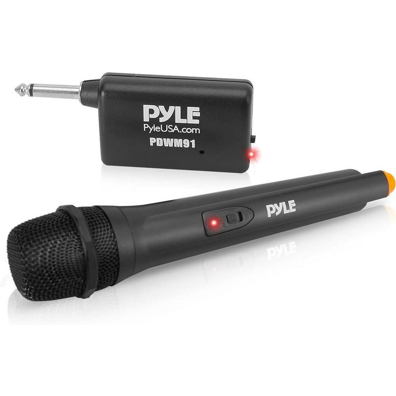 Pyle Portable VHF Wireless Microphone System - Black, 1 of 8