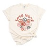 S.W.Smiley Love More Smiley Faces - Women's Garment Dyed Graphic T-Shirt - 2 of 4