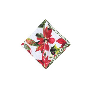 C&F Home Poinsettia Berries Christmas Napkin Set of 6 - 1 of 4