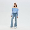 Women's Long Sleeve Off the Shoulder Foldover Top - Wild Fable™ - 3 of 3