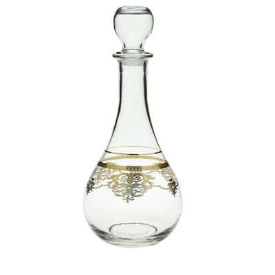 Classic Touch Decanter with Rich Gold Design