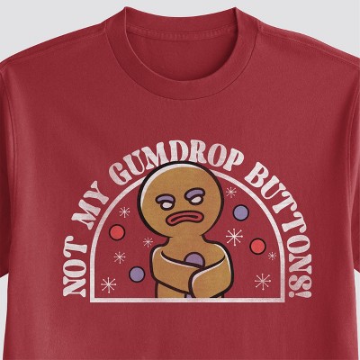 Men's Shrek Gingerbread Man Graphic T-Shirt - Red