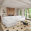 1 Piece Soft and Comfortable Sofa Ottoman，Filled With Down - 3 of 3