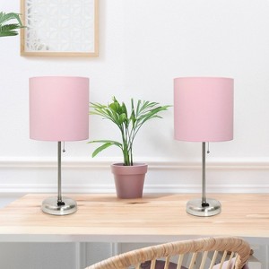 Creekwood Home Contemporary Bedside Table Lamp with Power Outlet - 1 of 4
