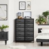 Sorbus 10 Drawers Dresser - Furniture Storage for Bedroom, Closet, Office Organization - Steel Frame, Wood Top, Fabric Bins - 3 of 4