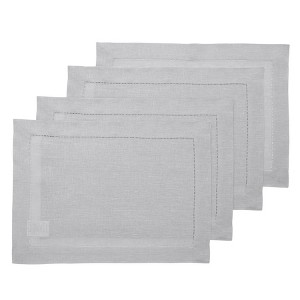Solino Home Linen Classic Hemstitch Placemats - 1 of 4