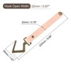 Unique Bargains PU Leather Home Camping Multipurpose S Hooks and Hangers 4 Pcs - 2 of 4