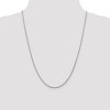 Black Bow Jewelry 1.5mm 14k White Gold Solid Wheat Chain Necklace - 2 of 4