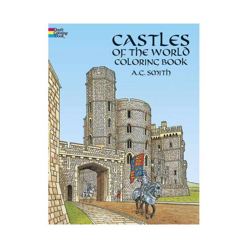 Castles of the World Coloring Book - (Dover World History Coloring Books) by  A G Smith (Paperback), 1 of 2