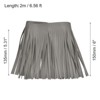 Unique Bargains Soft Faux Leather Double Side Fringe Trim for DIY Sewing - 2 of 4