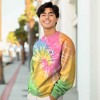 Dalix Ghost Embroidered Washed Crewneck Sweatshirt Long Sleeve Fleece Cotton Mens - 4 of 4
