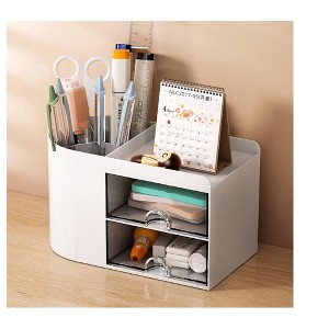 MPM Student Office Pencil Holder Pen Organizer for Desk, Desktop Accessories Storage for Stationary Supplies, For Office - 1 of 4
