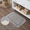 Burlap Dove Grey Bathmat 20x30  VHC Brands - 2 of 3
