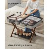 Luggage Rack, Folding Suitcase Stand with Storage Shelf, for Guest Room, Hotel, Bedroom - 2 of 4