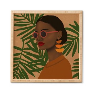 Nawaalillustrations Girl In Shades Framed Wall Art - Deny Designs - 1 of 2