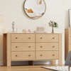 6-Drawer Dresser for Bedroom – Large Wooden Chest with Deep Drawers & Metal Knobs, Modern Rustic Grey Finish - 3 of 4