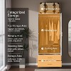 TIRAMISUBEST White Wardrobe - 2-Door Armoire with Drawers & Hanging Rod, 31.5"W x 76.77"H (Right Opening) - 3 of 4