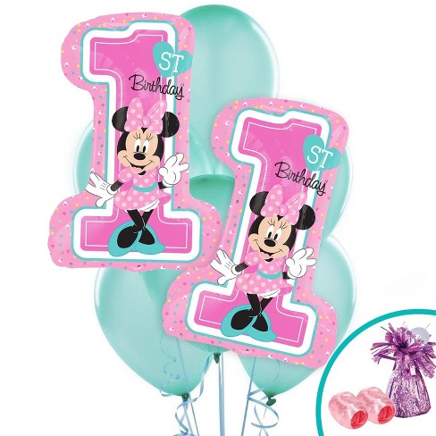  Minnie  Mouse  1st Birthday  Jumbo Balloon Bouquet Kit Target 