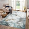 Washable Living Room Rug Non Slip Low Pile Area Rug Soft Foldable Accent Carpet for Bedroom Home Office Dining Room - 2 of 4