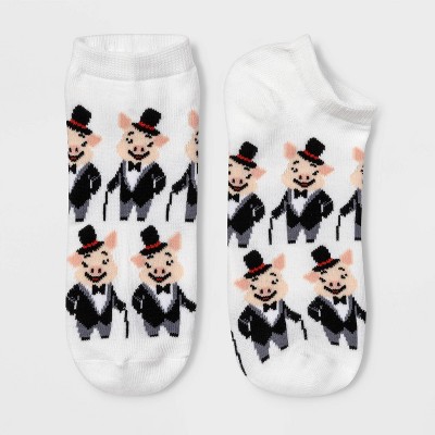 Women's Dapper Pig Low Cut Socks - Xhilaration™ White 4-10