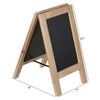 Vintiquewise Wooden A-Frame Chalkboard Sign Double-Sided Menu Board Easel for Restaurant, Cafe, Bar, Bakery, Wedding, Party, Home Display - 4 of 4