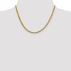 Black Bow Jewelry 4.3mm, 14k Yellow Gold Hollow Wheat Chain Necklace - 2 of 4