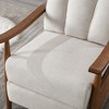 Modern Accent Recliner Chair with Adjustable Footrest, High-Density Cushion, Solid Wood Frame - 3 of 4