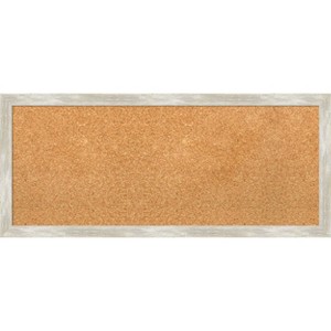 Amanti Art Crackled Metallic Narrow Framed Corkboard, Natural Cork - 1 of 4