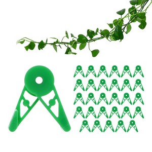Unique Bargains Durable Plastic Adjustable Weather Resistant Plant Clips - 1 of 4