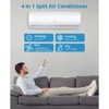 9000 BTU Mini Split AC, 20 SEER2 208V/230V Wifi Enabled Ductless AC Cool Up to 450 Sq. Ft - 4 of 4