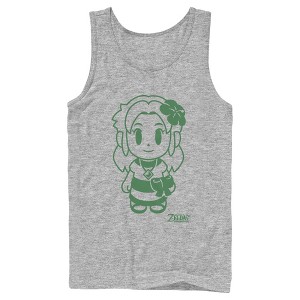 Men's Nintendo Legend of Zelda Link's Awakening Sleek Marin Avatar Tank Top - 1 of 4