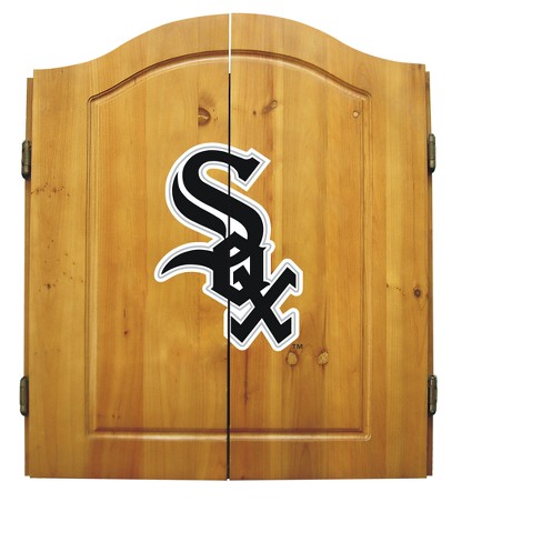 Chicago White Sox Imperial Bristle Dart Board Cabinet Set Target