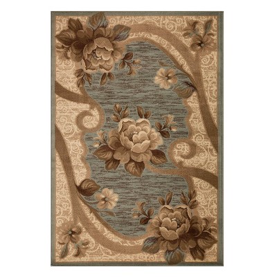 Minimalist Modern Floral Block Power-loomed Living Room Bedroom Entryway  Indoor Area Rug Or Runner By Blue Nile Mills : Target