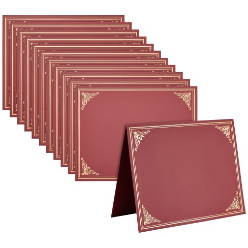 Metallic Foil Paper 12 Sheets 8.5 x 11 Red