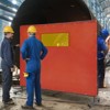 VEVOR Welding Screen with Frame, 6' x 8' Welding Curtain Screens, Flame-Resistant Vinyl Welding Protection Screen with 4 Swivel Wheels, Red - 2 of 4