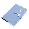 Unique Bargains Cute Journaling Leather Marble A5 Diary with Lock 120 Pages - 3 of 4