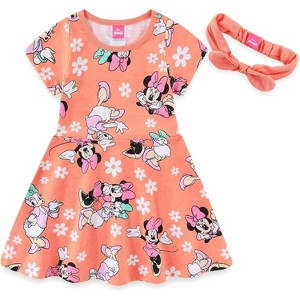 Disney Minnie Mouse Girls Skater Dress with Headband for Toddler and Big Kids - Size 2T - 1 of 4