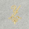 Linum Home Textiles 100% Turkish Cotton MONICA Gold Thread 2PC Embellished Washcloth Set - 3 of 3
