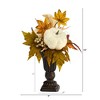 Nearly Natural 13-in Fall Pumpkin and Berries Artificial Autumn Arrangement in Decorative Urn - 2 of 4