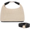 FATMOON Straw Bag for Women Summer Beach Shoulder Bag Vacation Woven Crossbody Purse Small Top Handle Satchel Handbag - 2 of 4