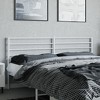vidaXL Steel Headboard for Bed with Round Tubes, White - Classic Design, Easy Assembly, 70.9" Mattress Width - 3 of 4